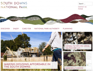 6a featured on South Downs Website homepage
